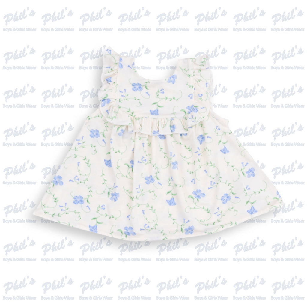 Blue Floral Bamboo Dress