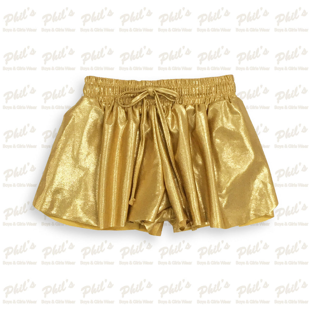 Gold Shimmer Butterfly Shorts