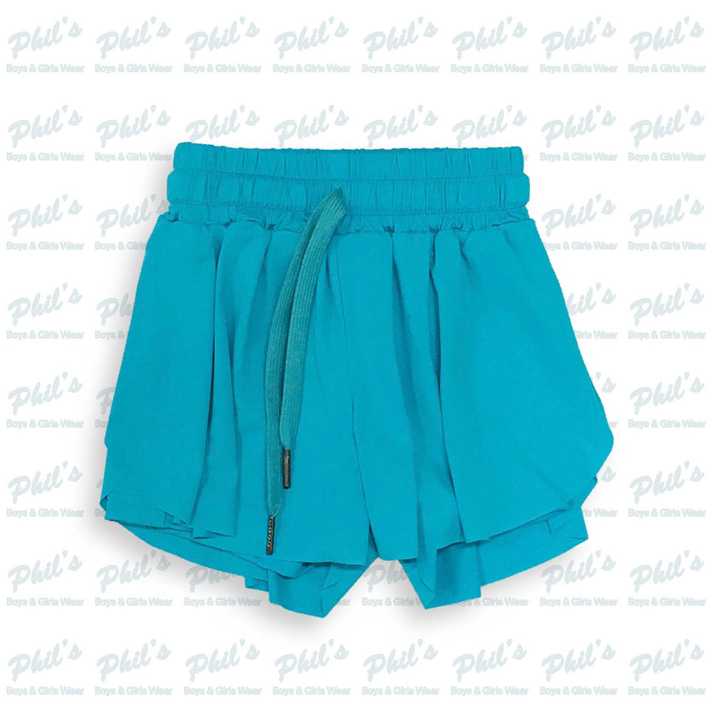 Neon Aqua Blue Butterfly / Flutter Shorts