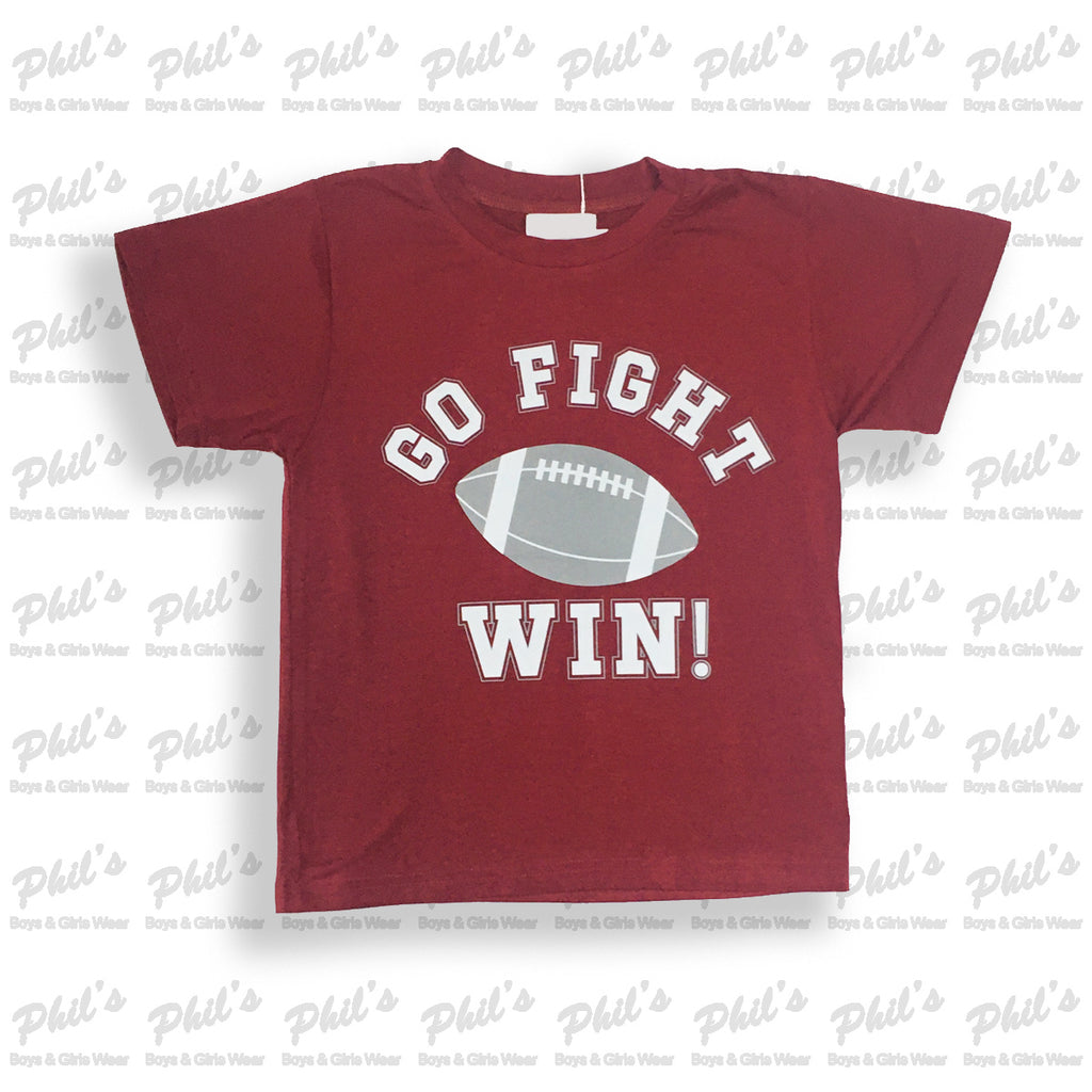 Maroon & White GO, FIGHT, WIN! Tee