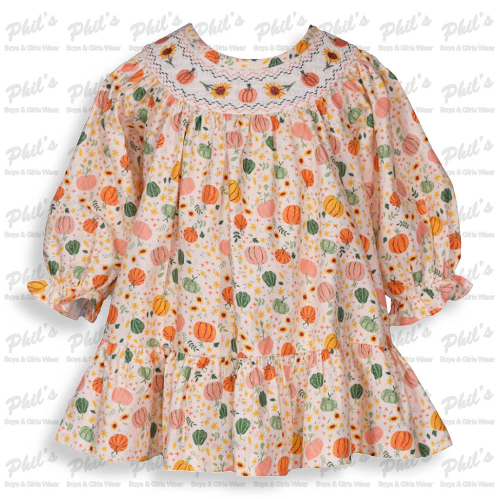 Pumpkin Smock Dress