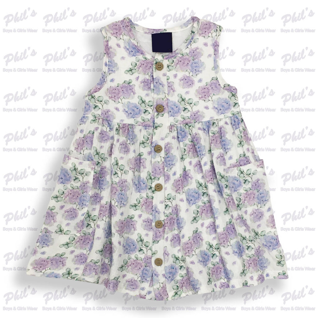 Hydrangea Muslin Dress