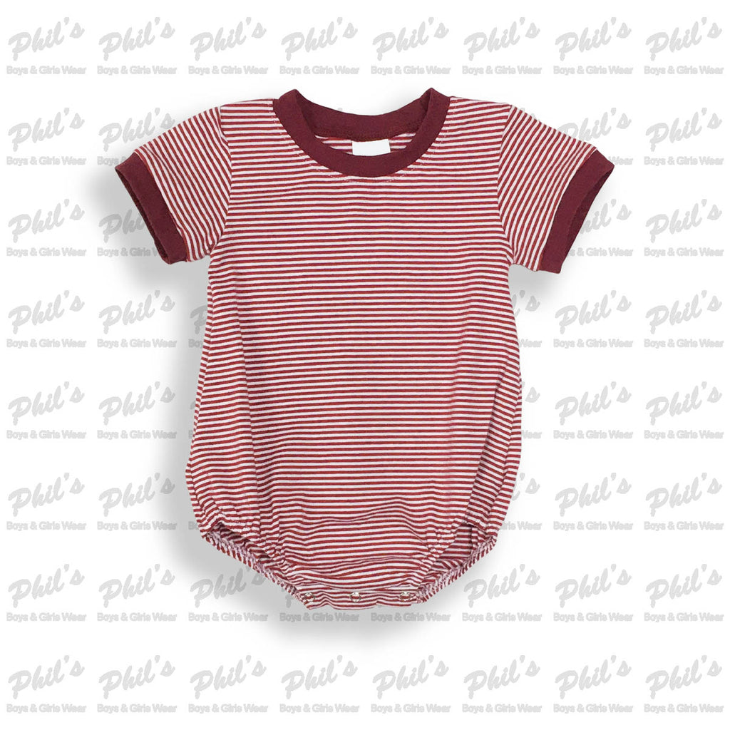 Maroon Stripe Onesie
