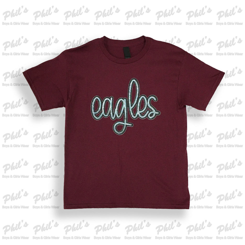 Faux Sequin Eagles Tee