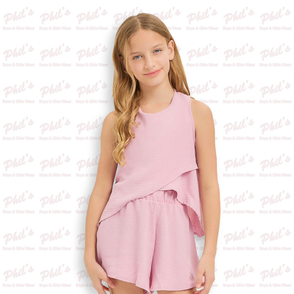 Dusty Pink Loungewear Short Set