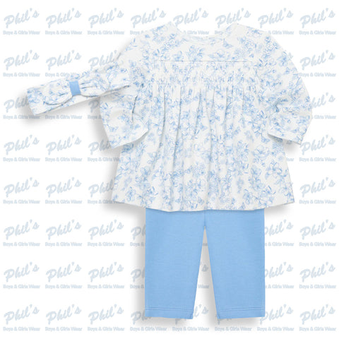 Blue Rose Tunic Legging Set