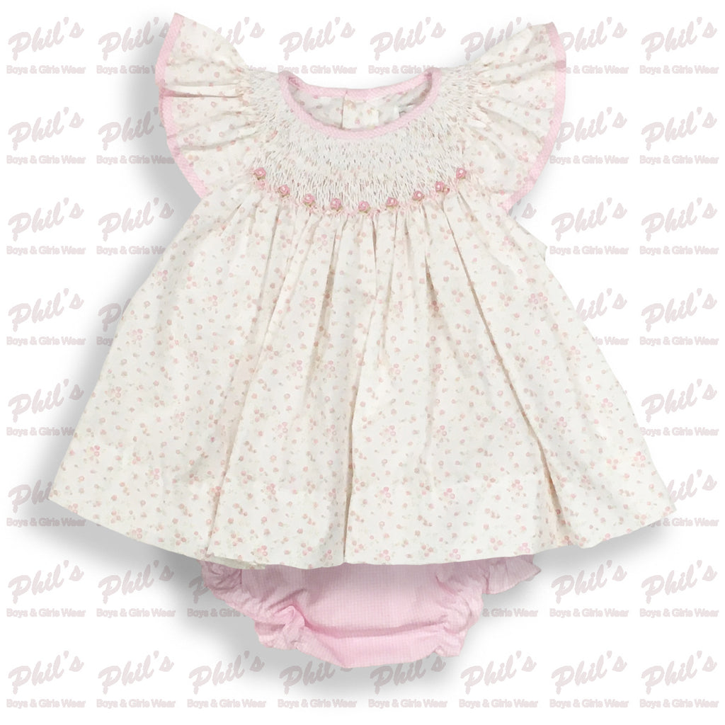 Pink Floral Dress w/ Diaper Cover