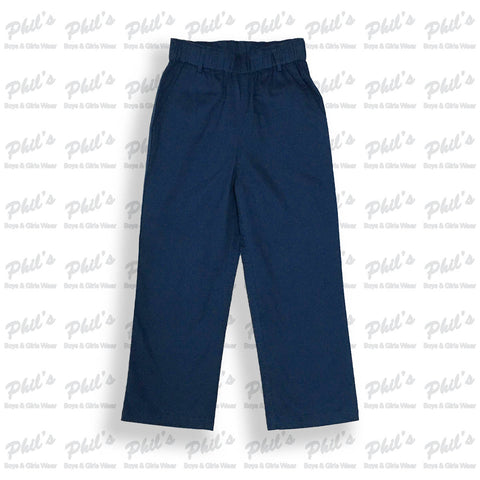 Southbound Elastic Waist Navy Pants