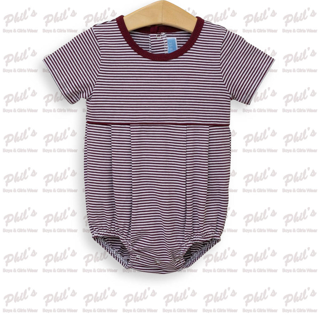 Maroon Stripe Onesie