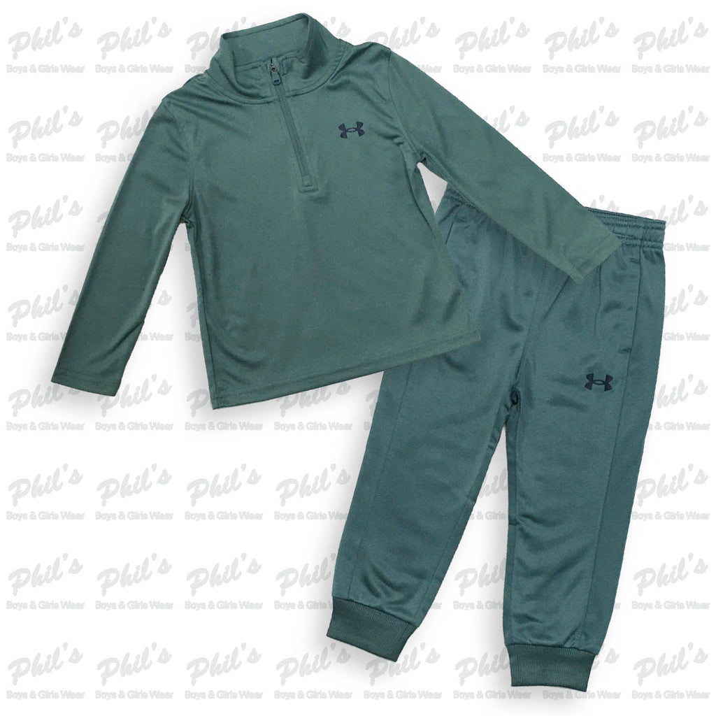 Under Armour Dusty Green Performance Quarter Zip Jogger Set