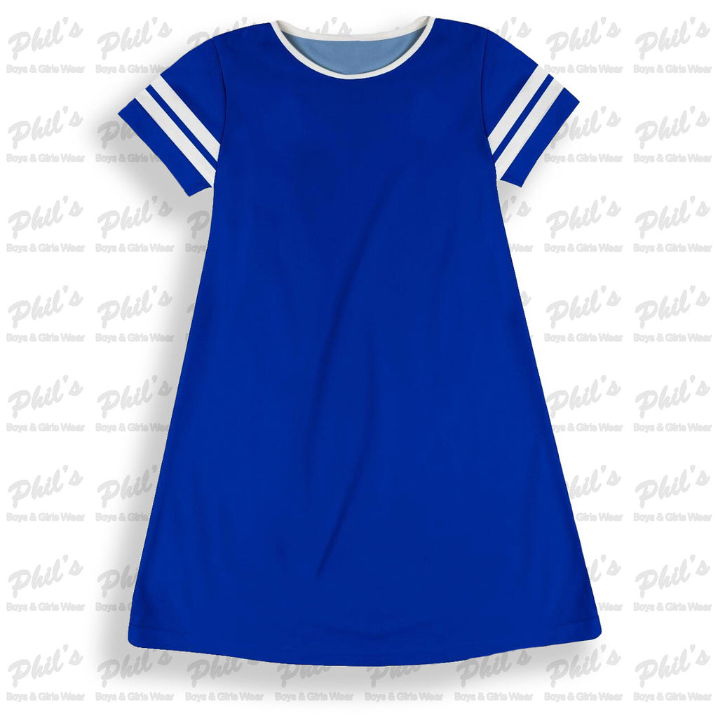 Royal Blue / White Jersey Dry-Fit Dress