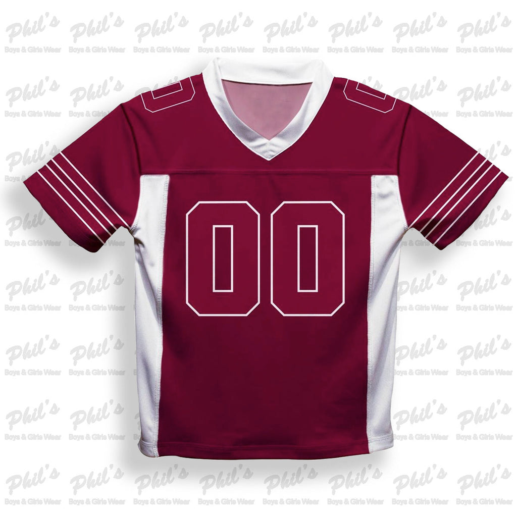 Maroon / White Dry-Fit Jersey