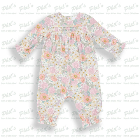 Floral Smock Bamboo Longall