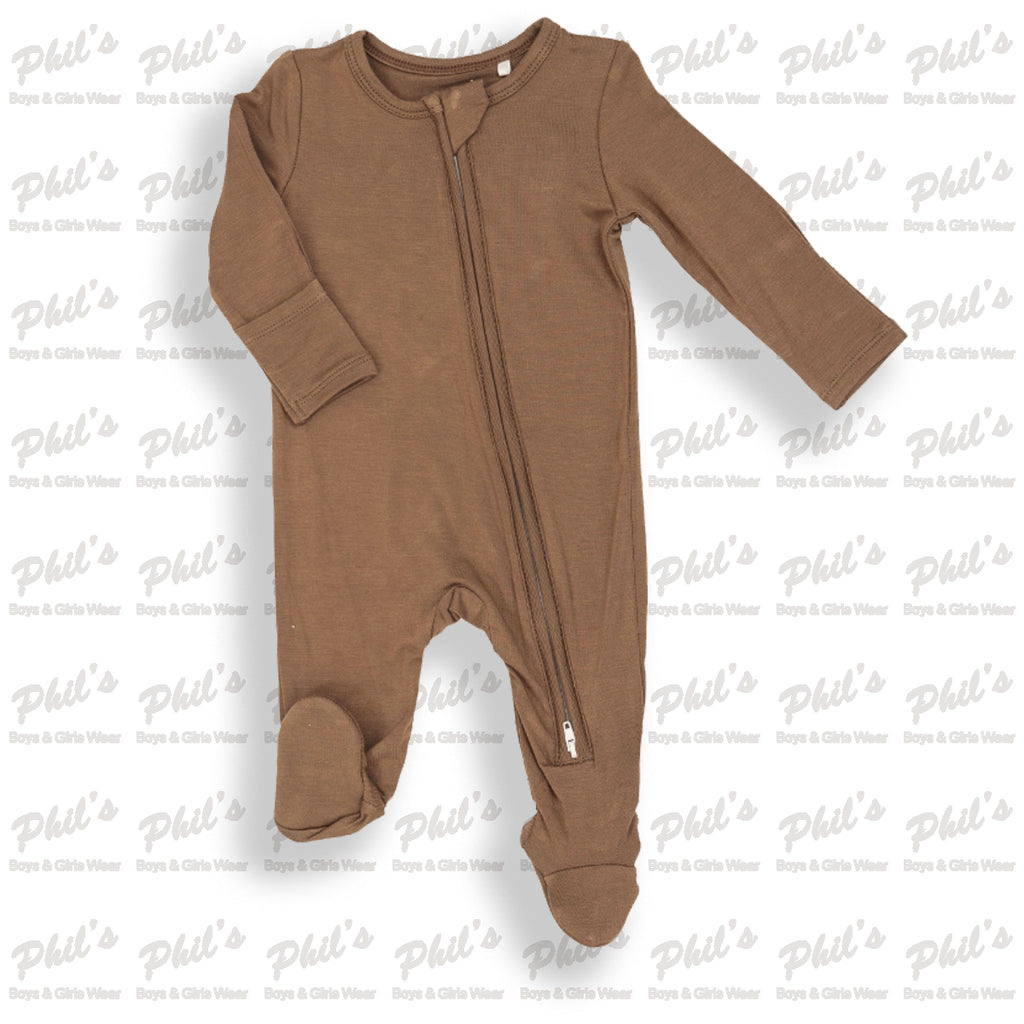 Brown Bamboo Footie