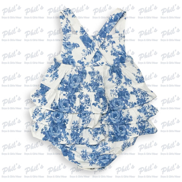 Blue Rose Ruffle Bamboo Bubble