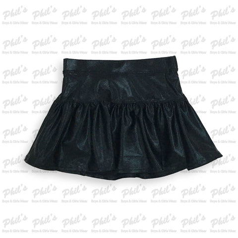Black Shimmer Skort