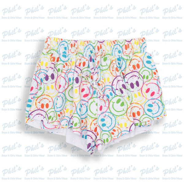 Rainbow Smiley Face Butterfly / Flutter Shorts