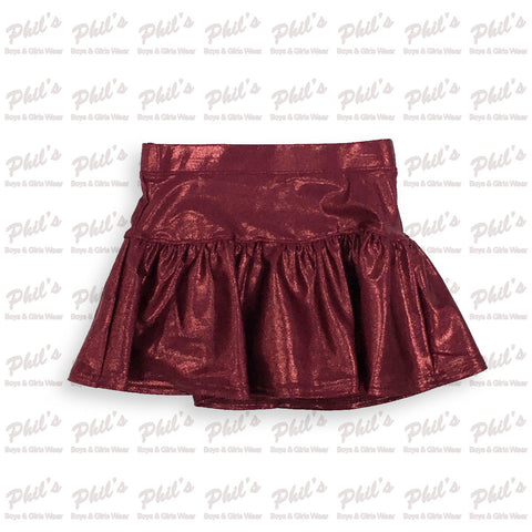 Maroon Shimmer Skort