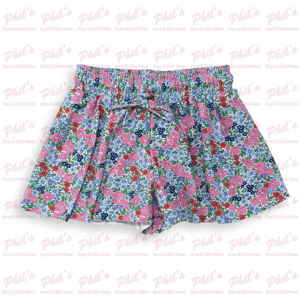 Floral Performance Butterfly Shorts