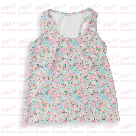 Pastel Floral Performance Tank