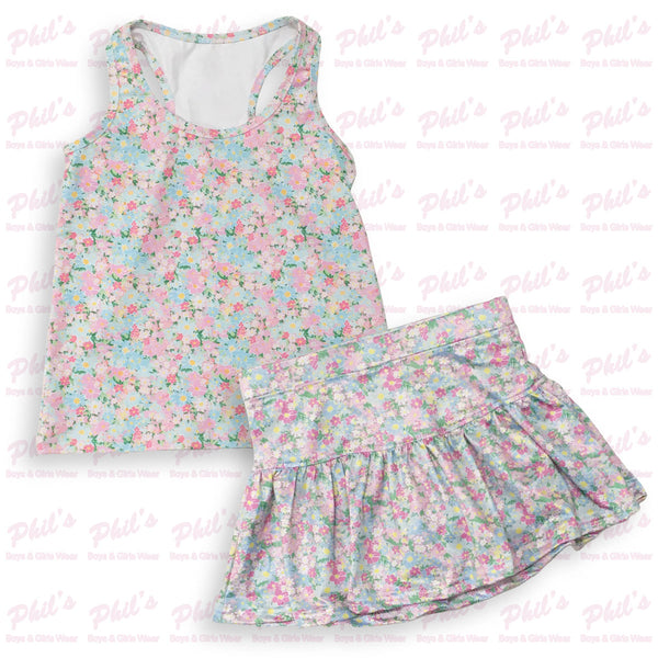 Pastel Floral Performance Tank