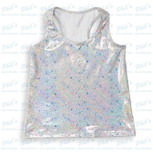 Shimmer Rainbow Stars Performance Tank