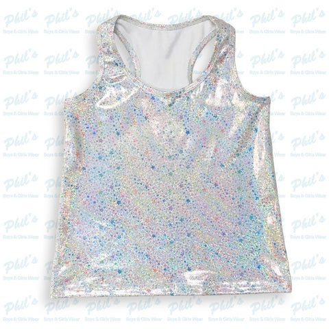 Shimmer Rainbow Stars Performance Tank
