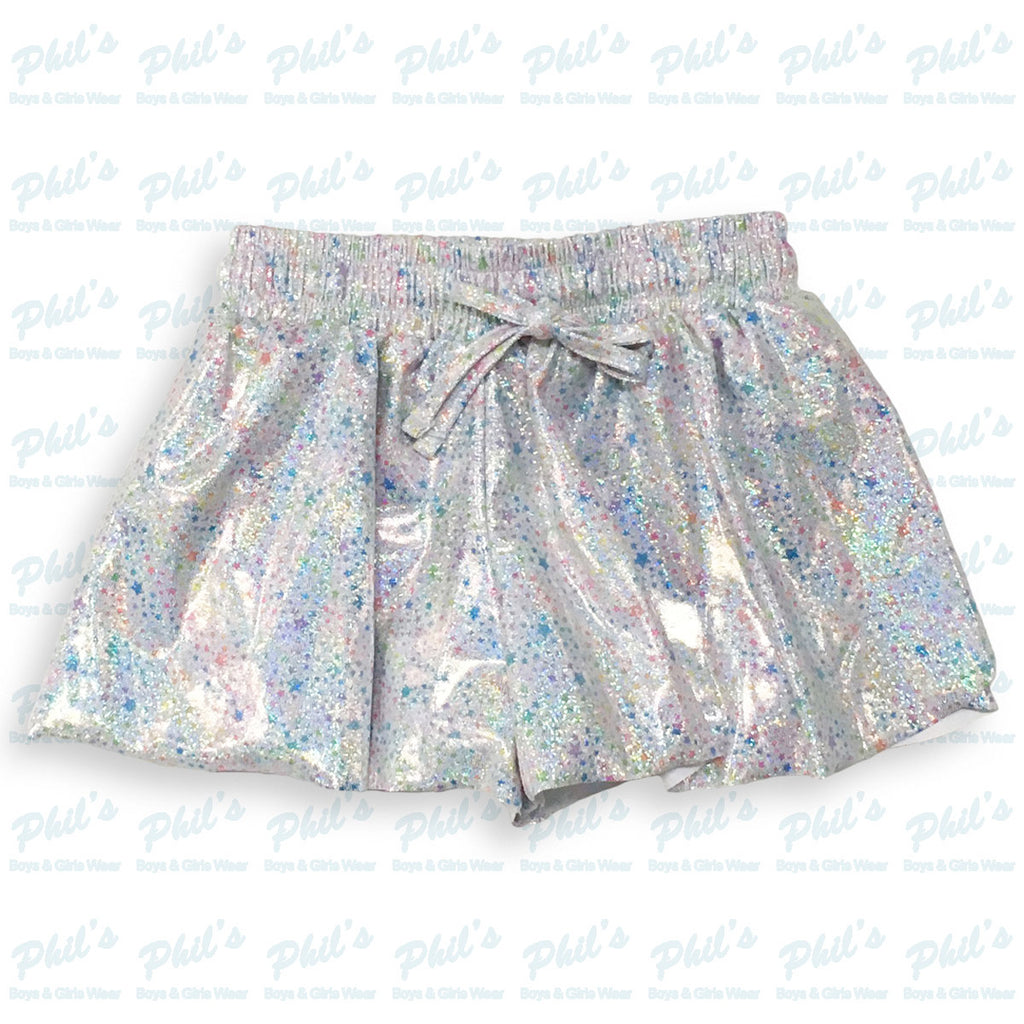 Shimmer Rainbow Stars Performance Butterfly Shorts