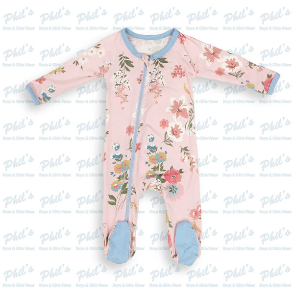 Floral Bamboo Footie
