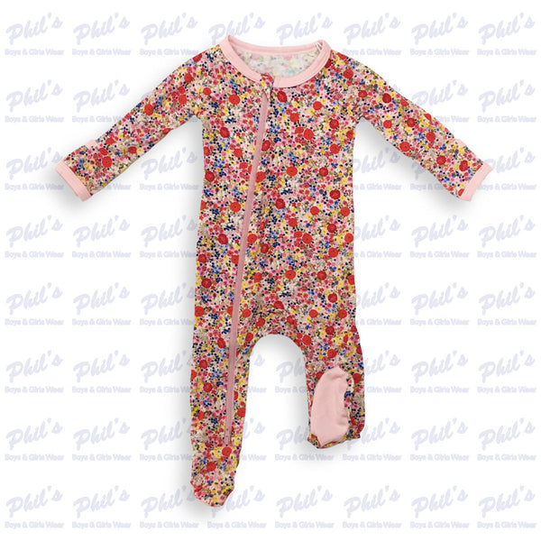 Floral Bamboo Footie