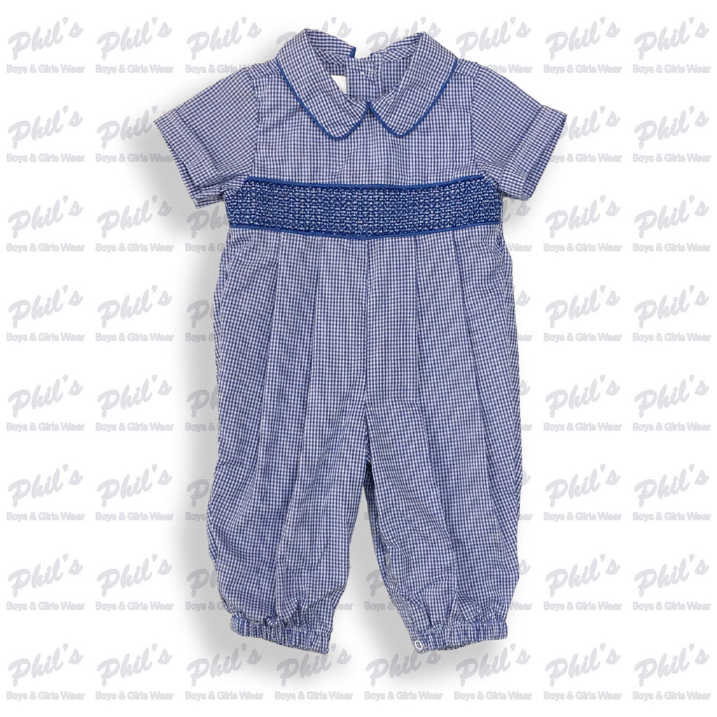 Royal Blue Smocked Longall