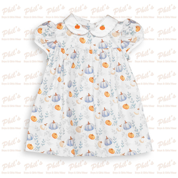 Pumpkin Printed Dress