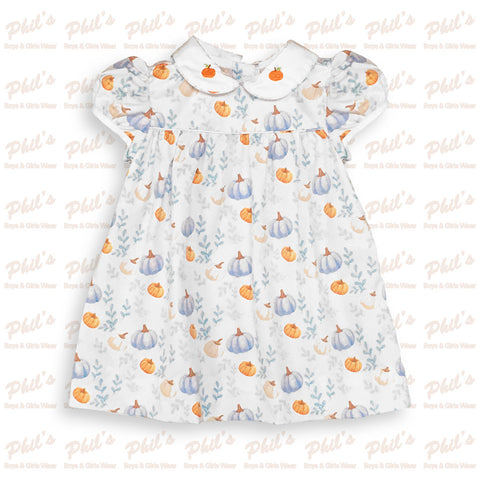 Pumpkin Printed Dress