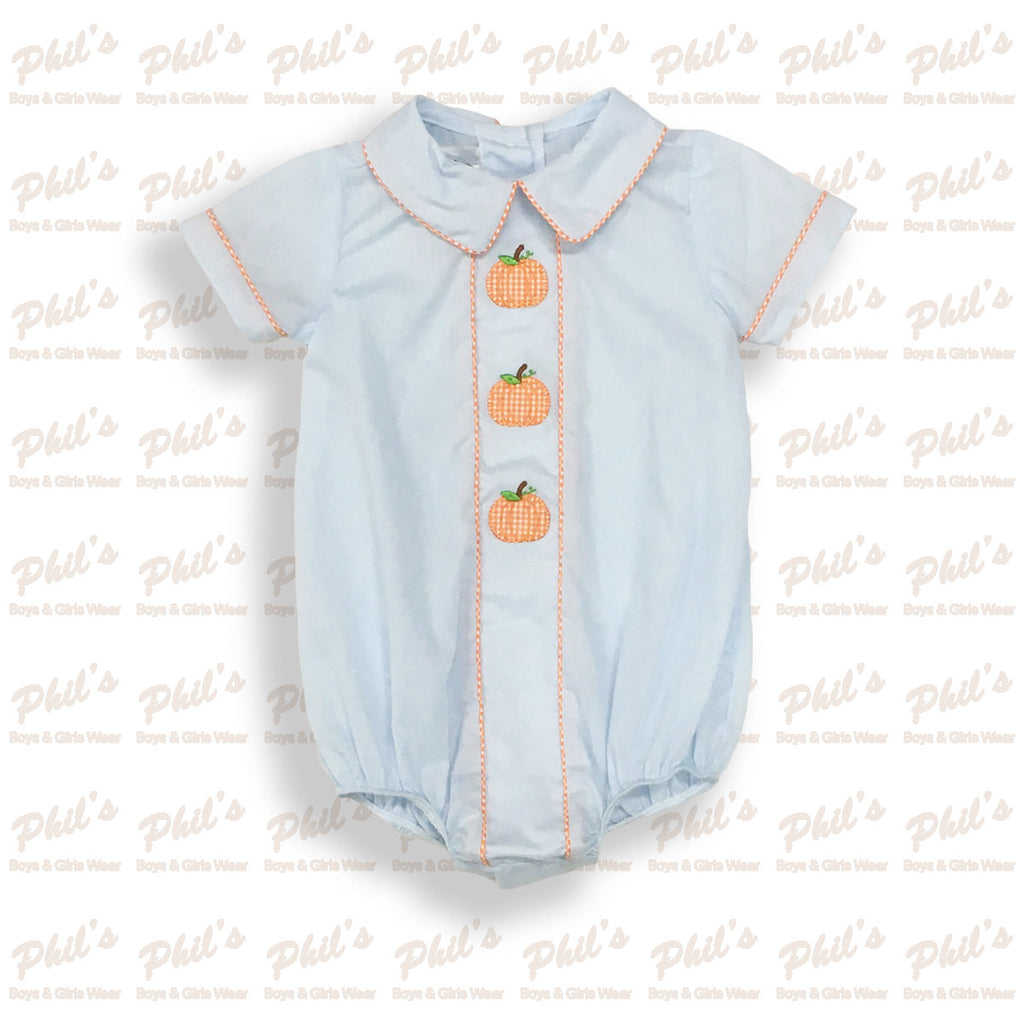 Pumpkin Appliqué Blue Bubble