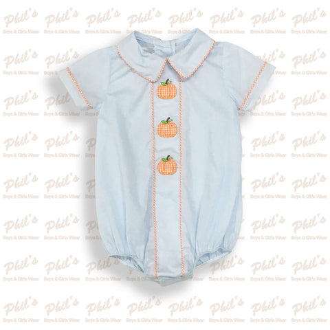 Pumpkin Appliqué Blue Bubble