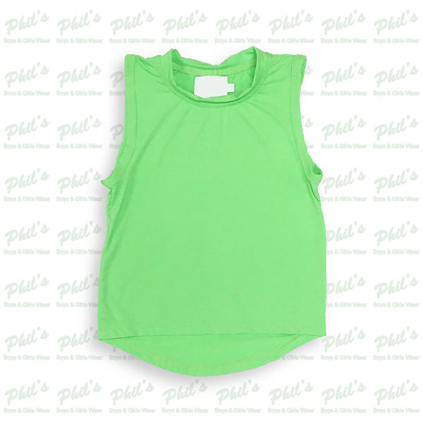 Neon Lime Green Performance Tank