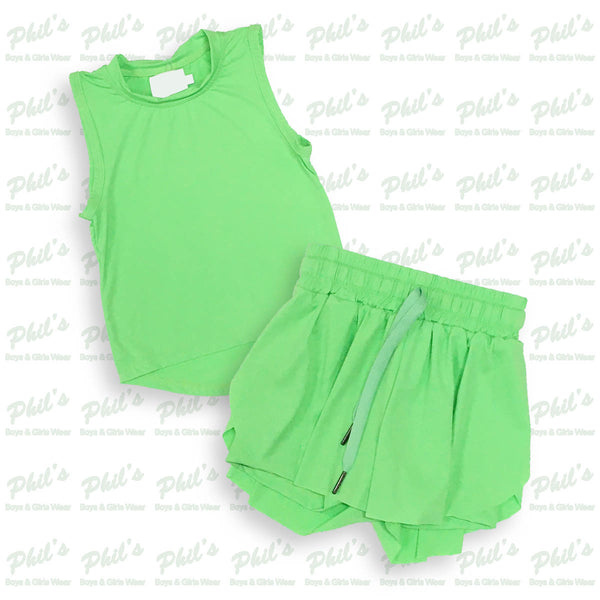 Neon Lime Green Performance Tank