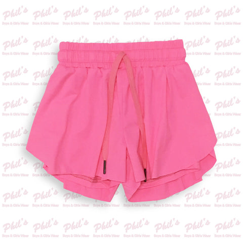 Hot Pink Performance Butterfly Shorts