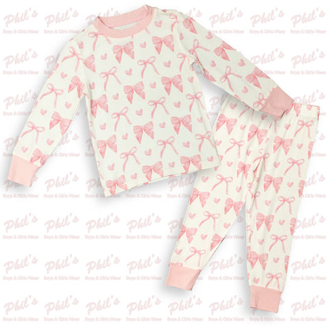 Pink Bows Bamboo Pajama