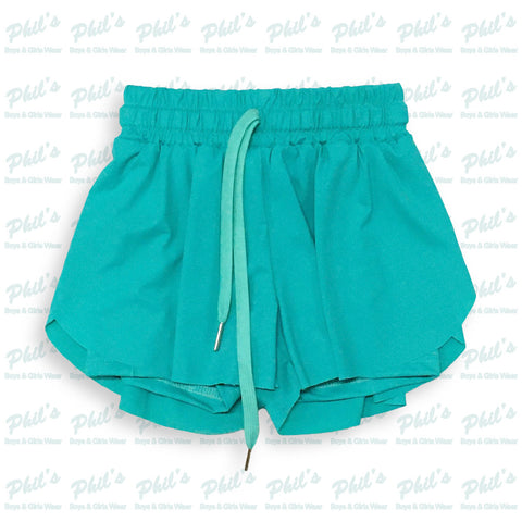 Teal Performance Butterfly Shorts