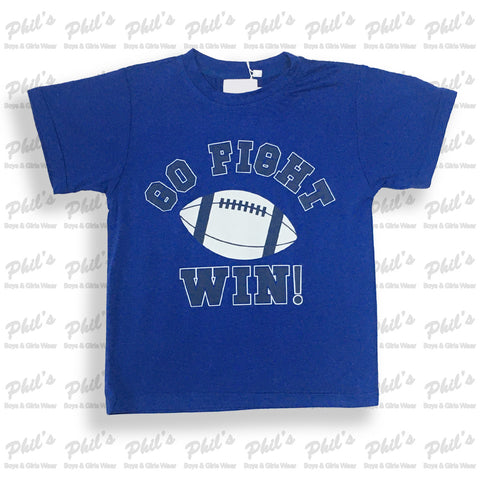 Royal & White GO, FIGHT, WIN! Tee