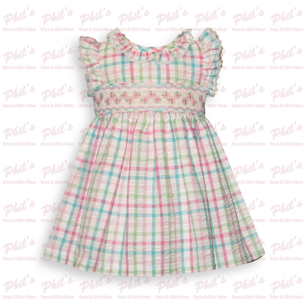 Plaid Gingham Smock Dress