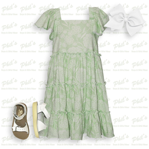 Green Floral Dress