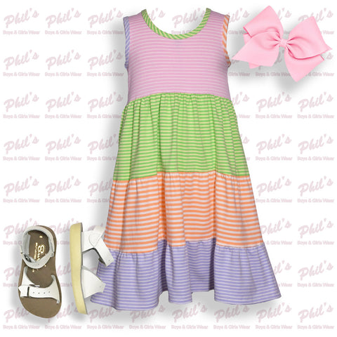 Multi-Color Stripe Dress