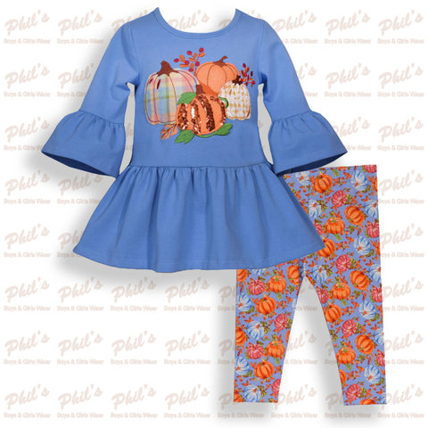 Pumpkin Appliqué Legging Set