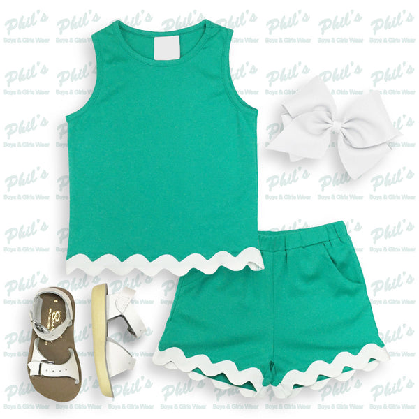 Green Short Set