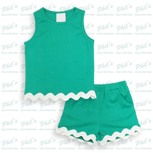 Green Short Set