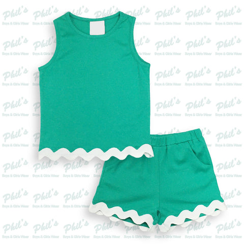 Green Short Set