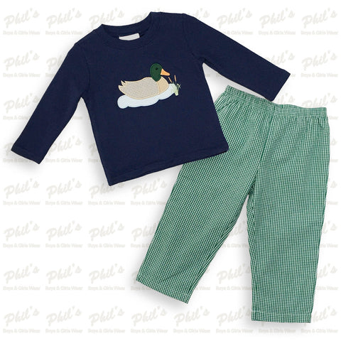 Mallard Duck Appliqué Pant Set