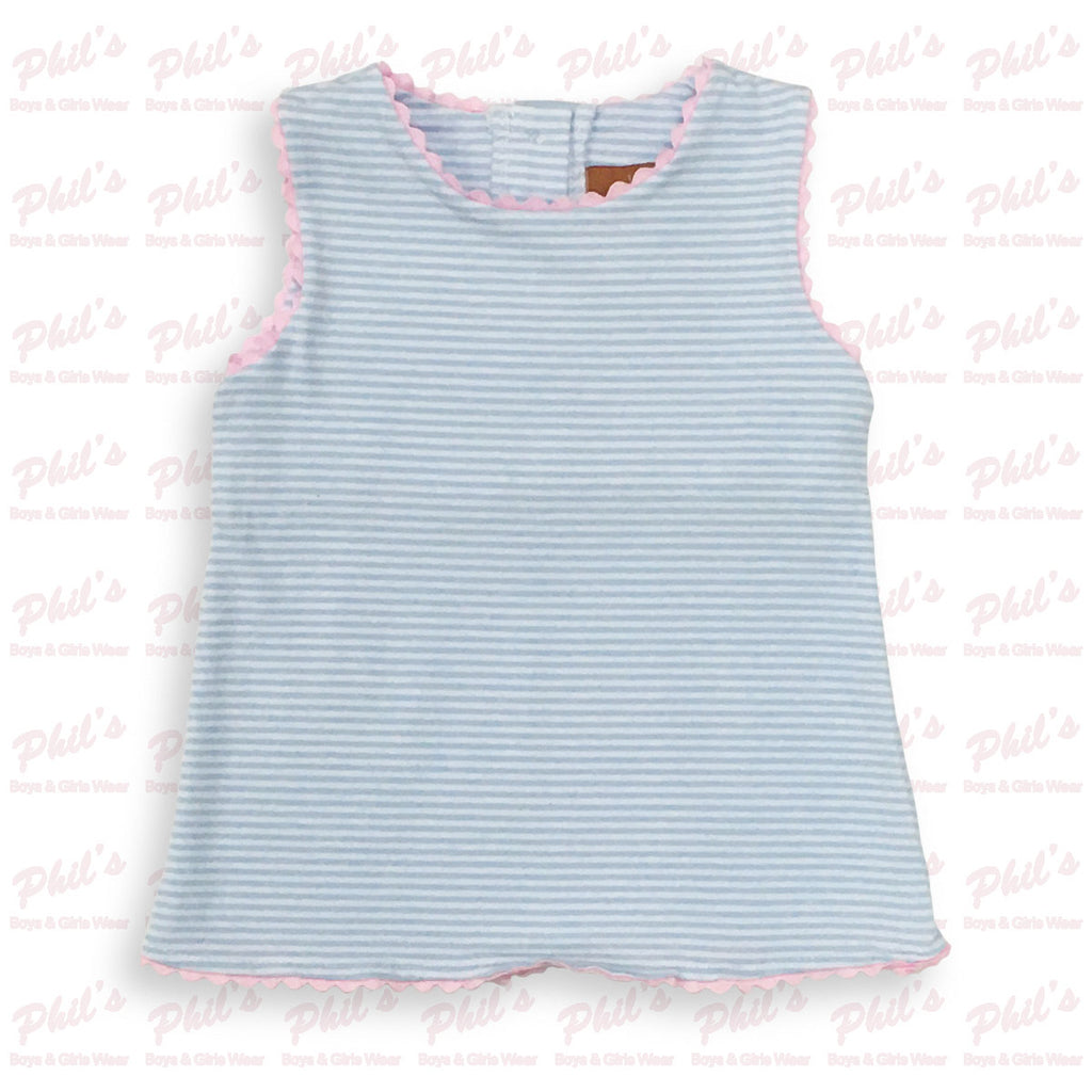 Blue Stripe Bloomer Set
